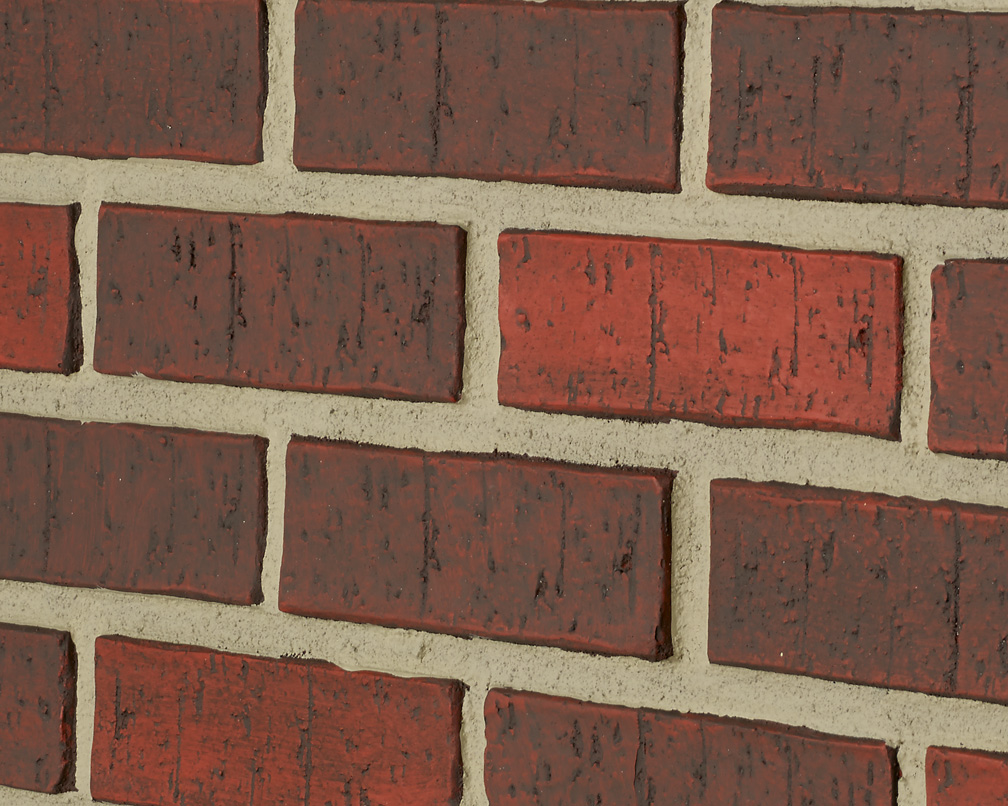 Contemporary Brick - Dark Red - Gray Grout